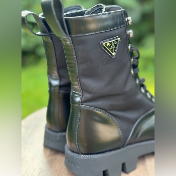 Prada logo-plague ankle boots, Size 39 - Picture 10 of 10